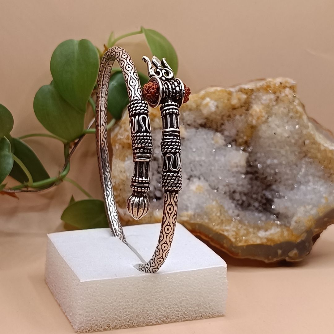Eternal Elegance: S925 Silver Shiva Bracelet