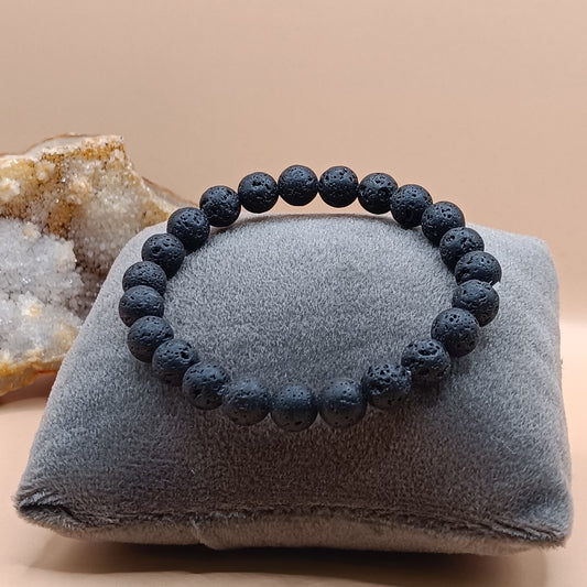 Certified Lava Stone bracelet for men and women