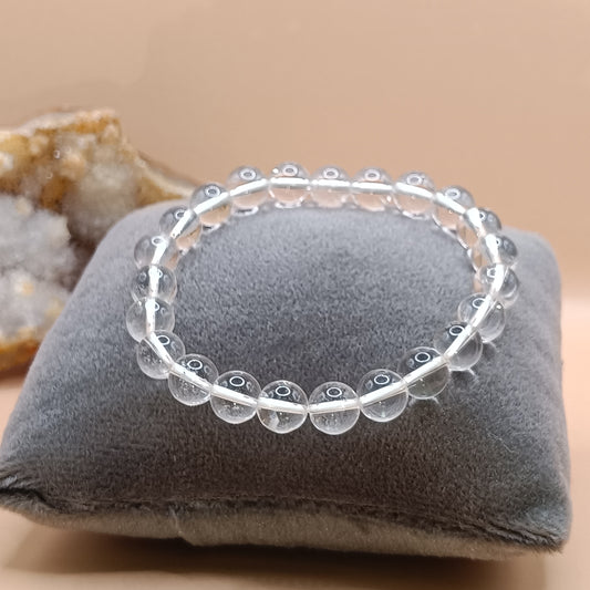 Certified White Clear Crystal/Sphatic bracelet for men and women