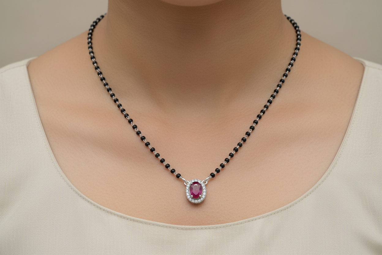 925 Silver Necklace Mangalsutra