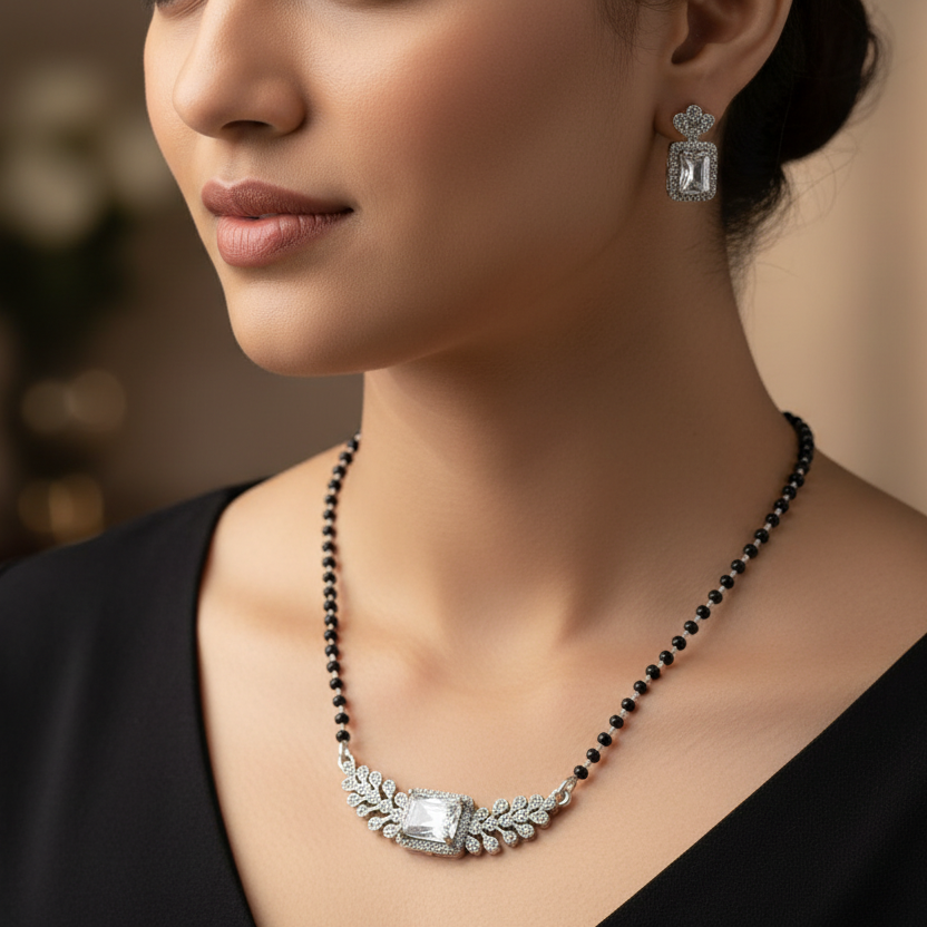 925 Silver Necklace Mangalsutra