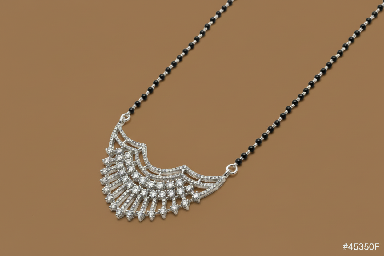 925 Silver Necklace+Tops Mangalsutra