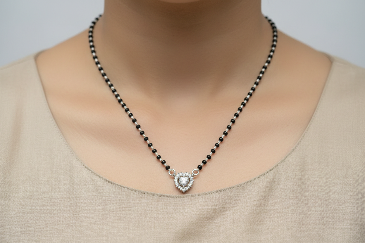 925 Silver Necklace Mangalsutra