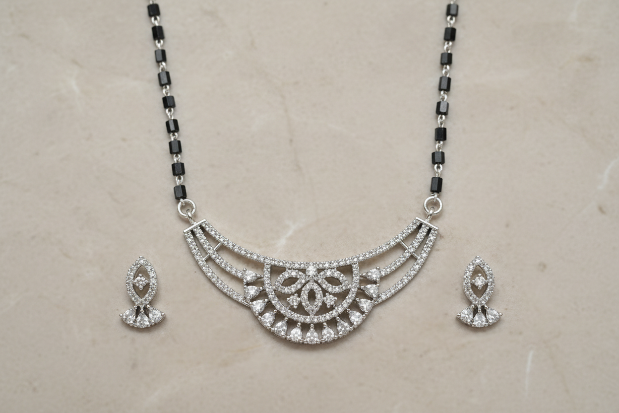 925 Silver Necklace Mangalsutra