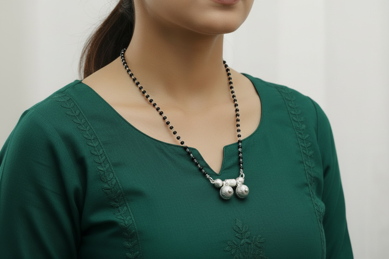 925 Silver Necklace Mangalsutra