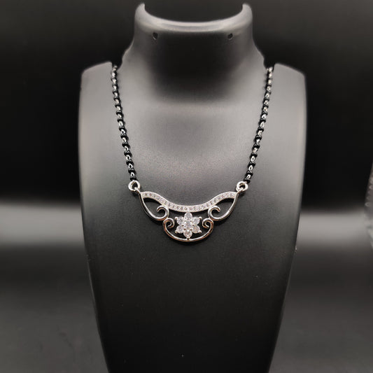 Italian silver mangalsutra