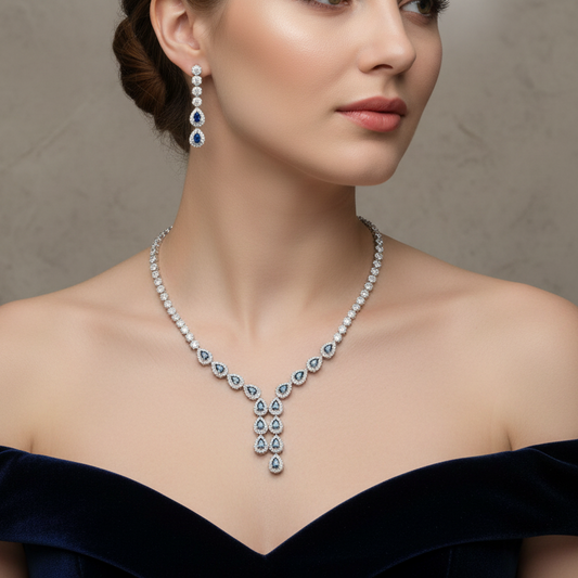Silver Necklace Set