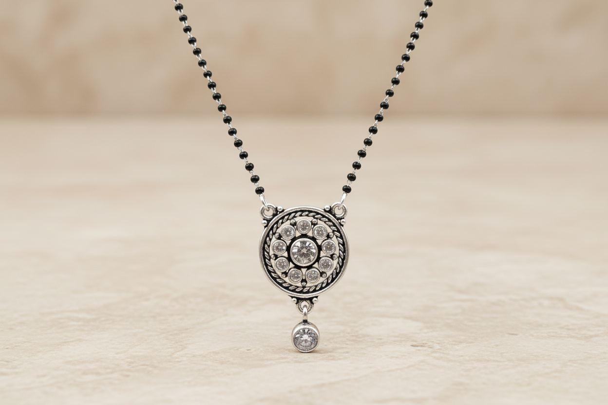 Oxidized mangalsutra