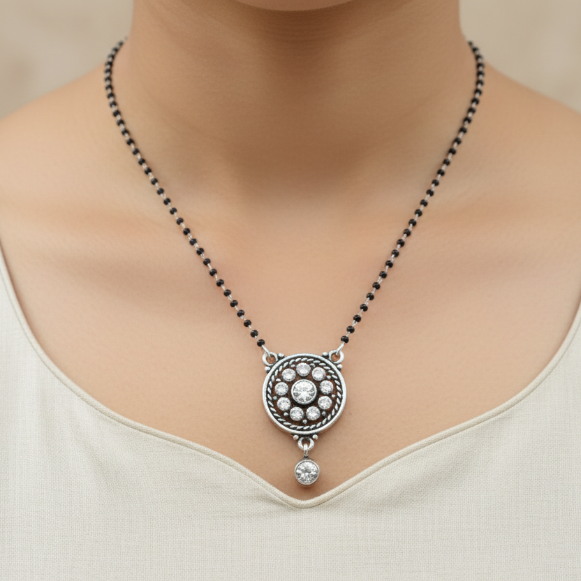 Oxidized mangalsutra