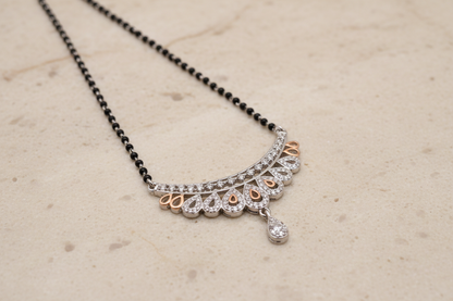 Italian silver mangalsutra