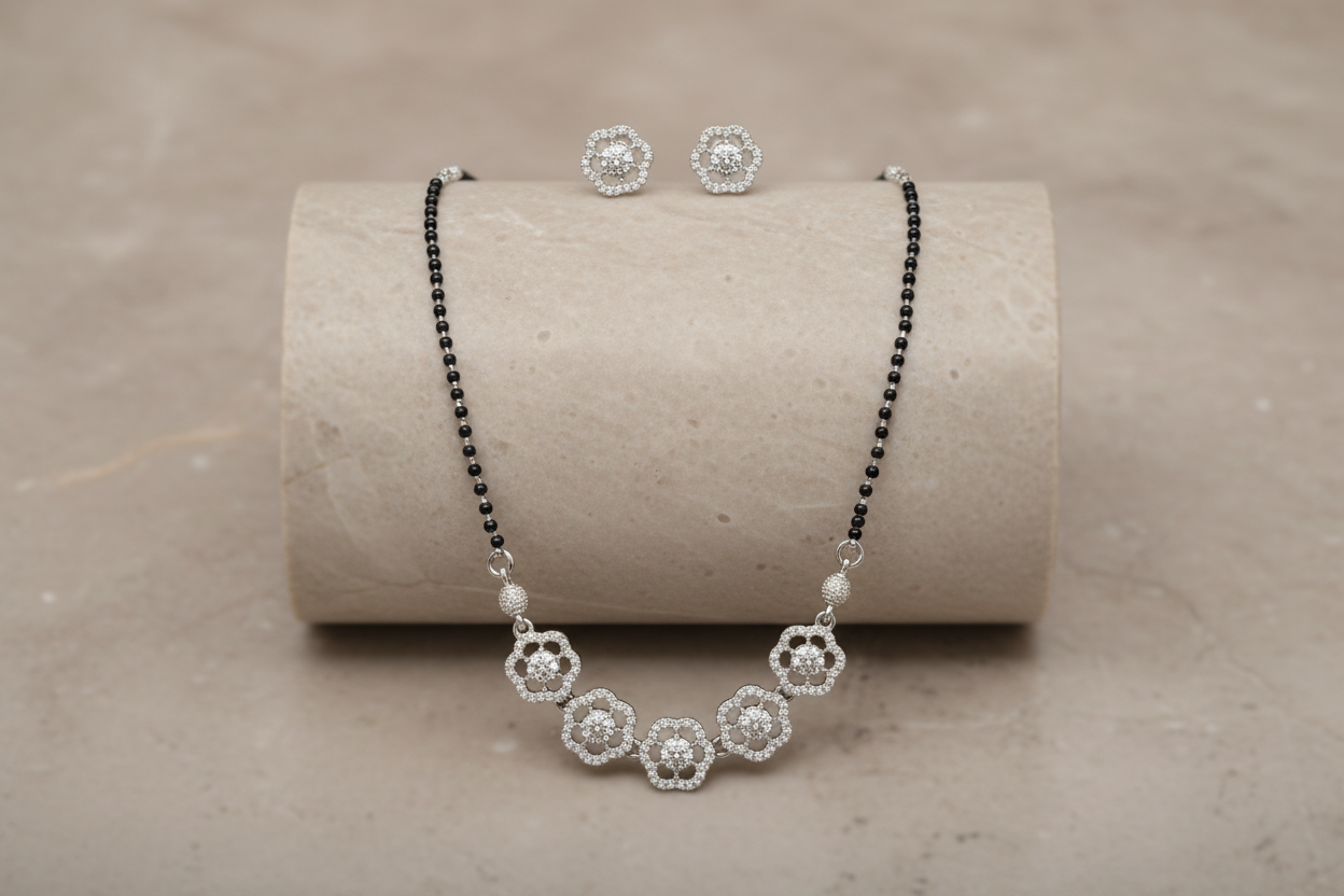 925 Silver Necklace Mangalsutra