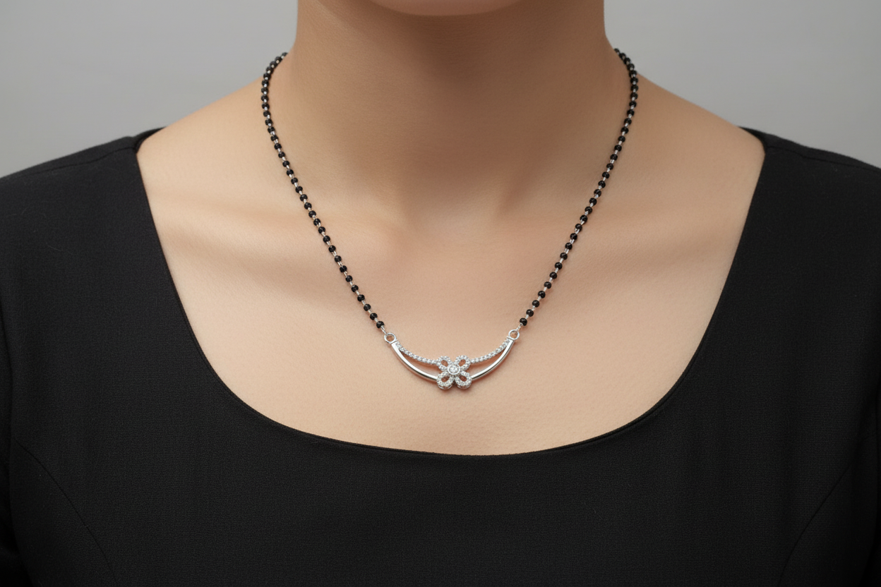 925 Silver Necklace Mangalsutra
