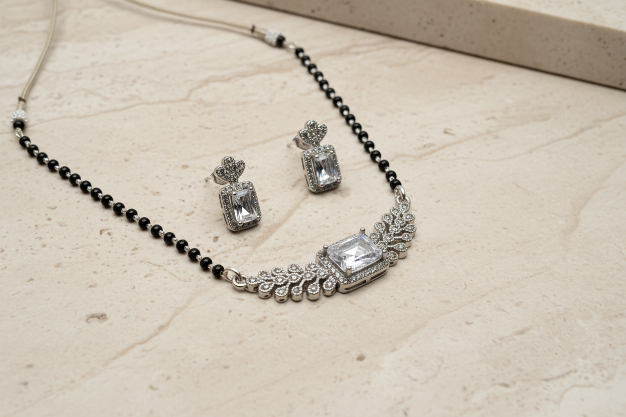 925 Silver Necklace Mangalsutra