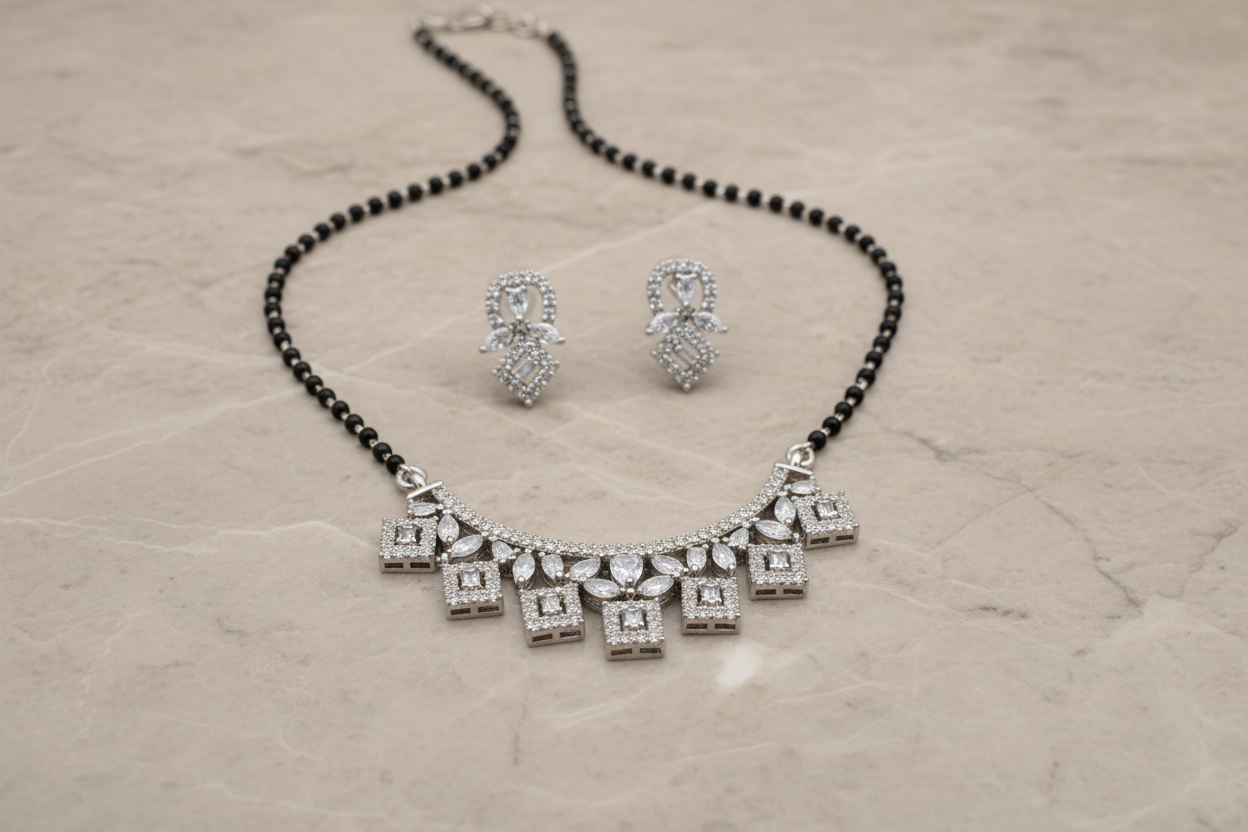 925 Silver Necklace Mangalsutra