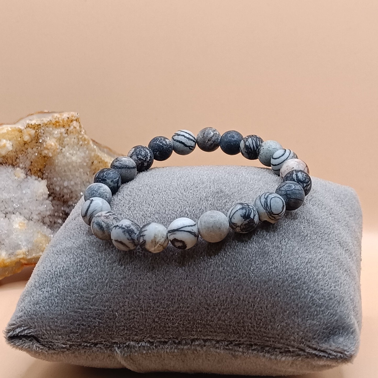 Black Web Jasper bracelet