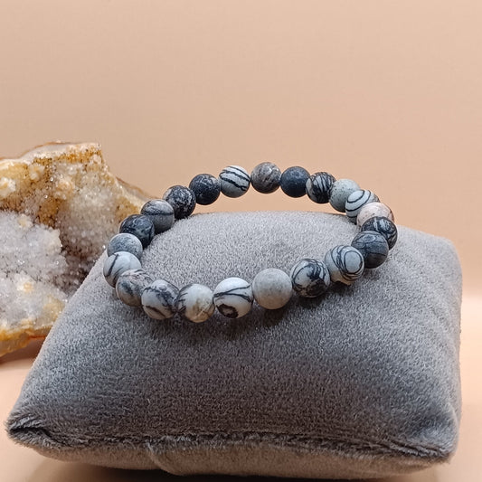 Black Web Jasper bracelet