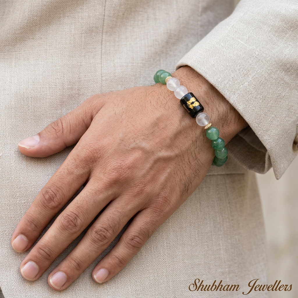 ♊ Gemini (मिथुन) Zodiac Stone Bracelet