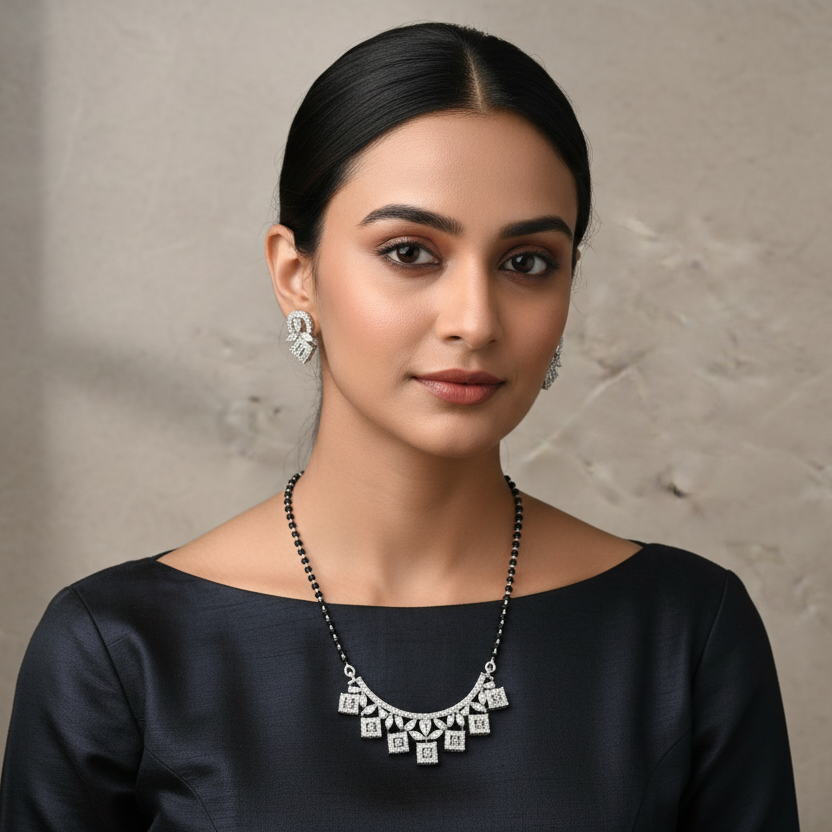 925 Silver Necklace Mangalsutra