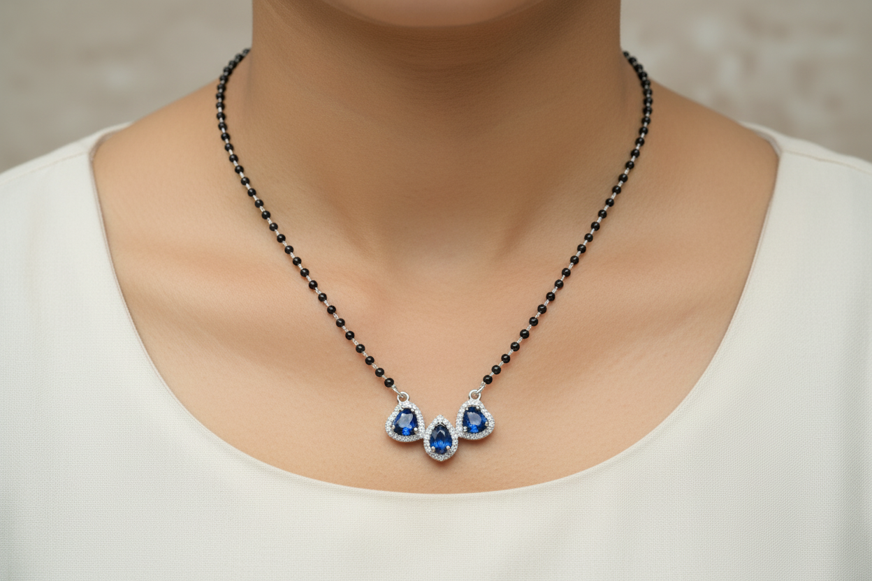 925 Silver Necklace Mangalsutra