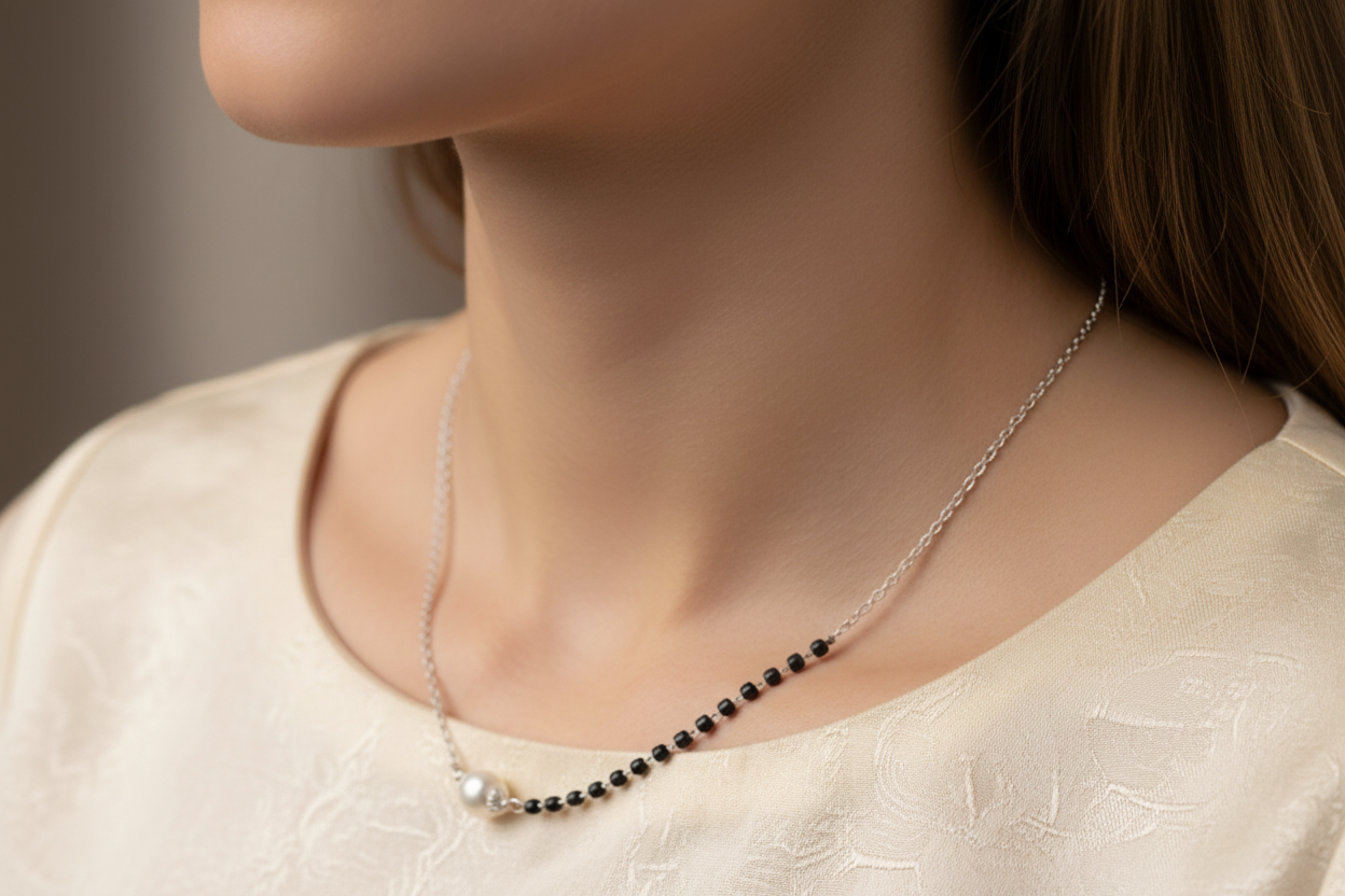 925 Silver Necklace Mangalsutra
