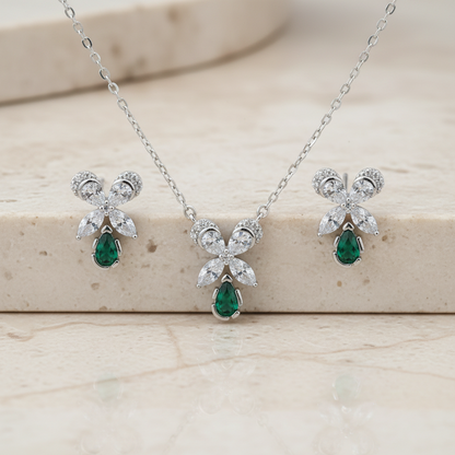 925 Italian silver pendant chain set