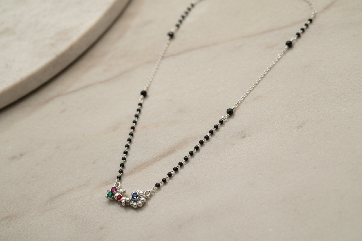 925 Silver Necklace Mangalsutra
