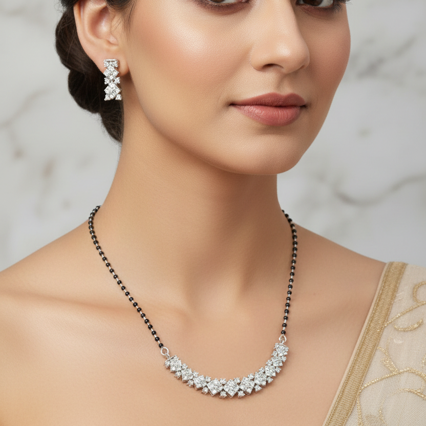 925 Silver Necklace Mangalsutra