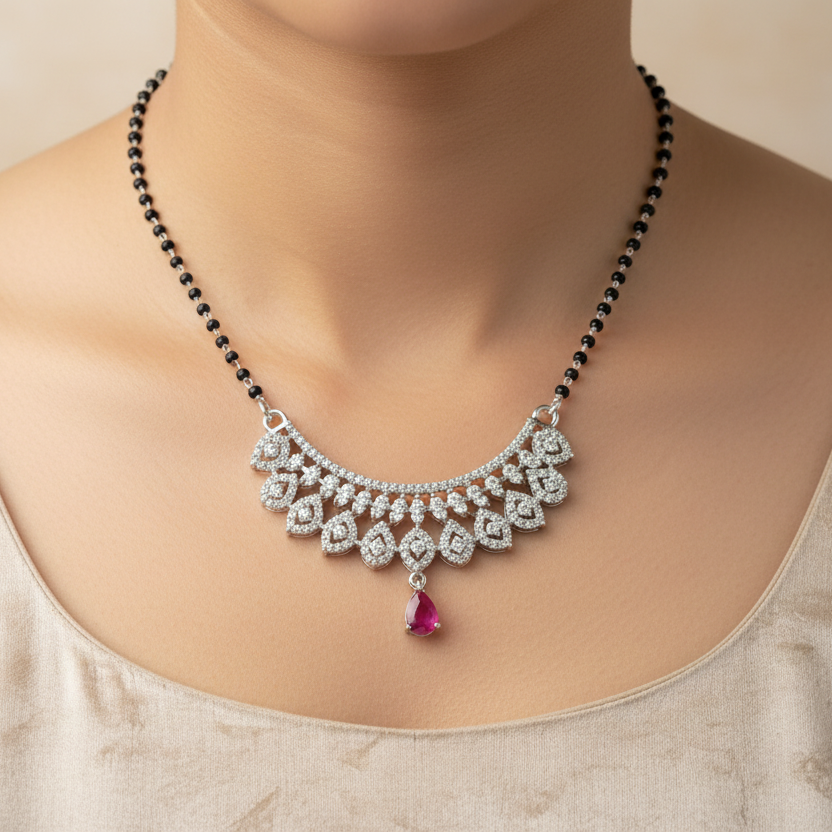 925 Silver Necklace Mangalsutra