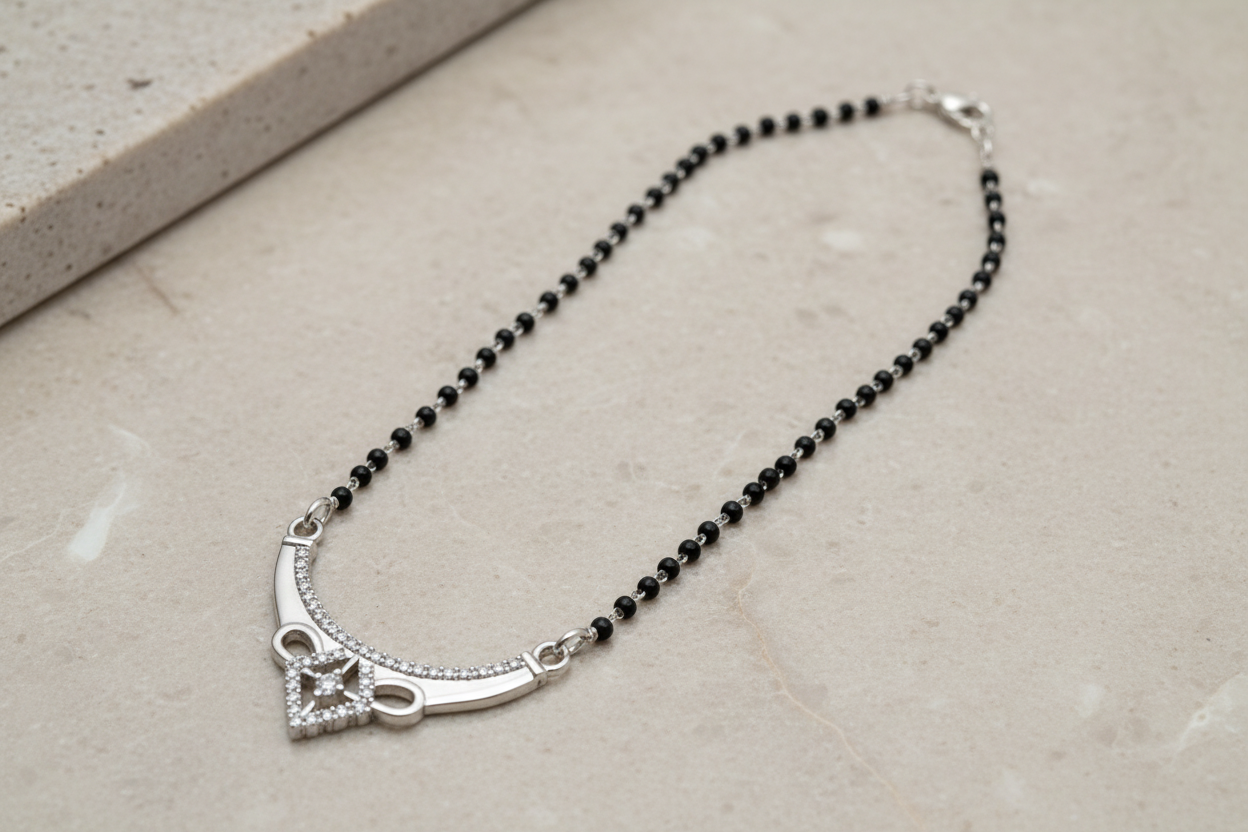 925 Silver Necklace Mangalsutra