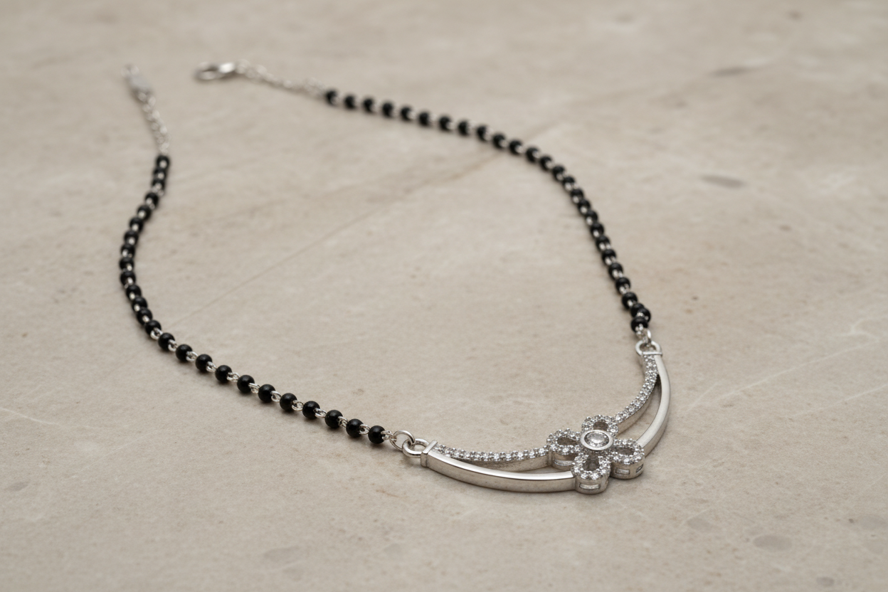 925 Silver Necklace Mangalsutra