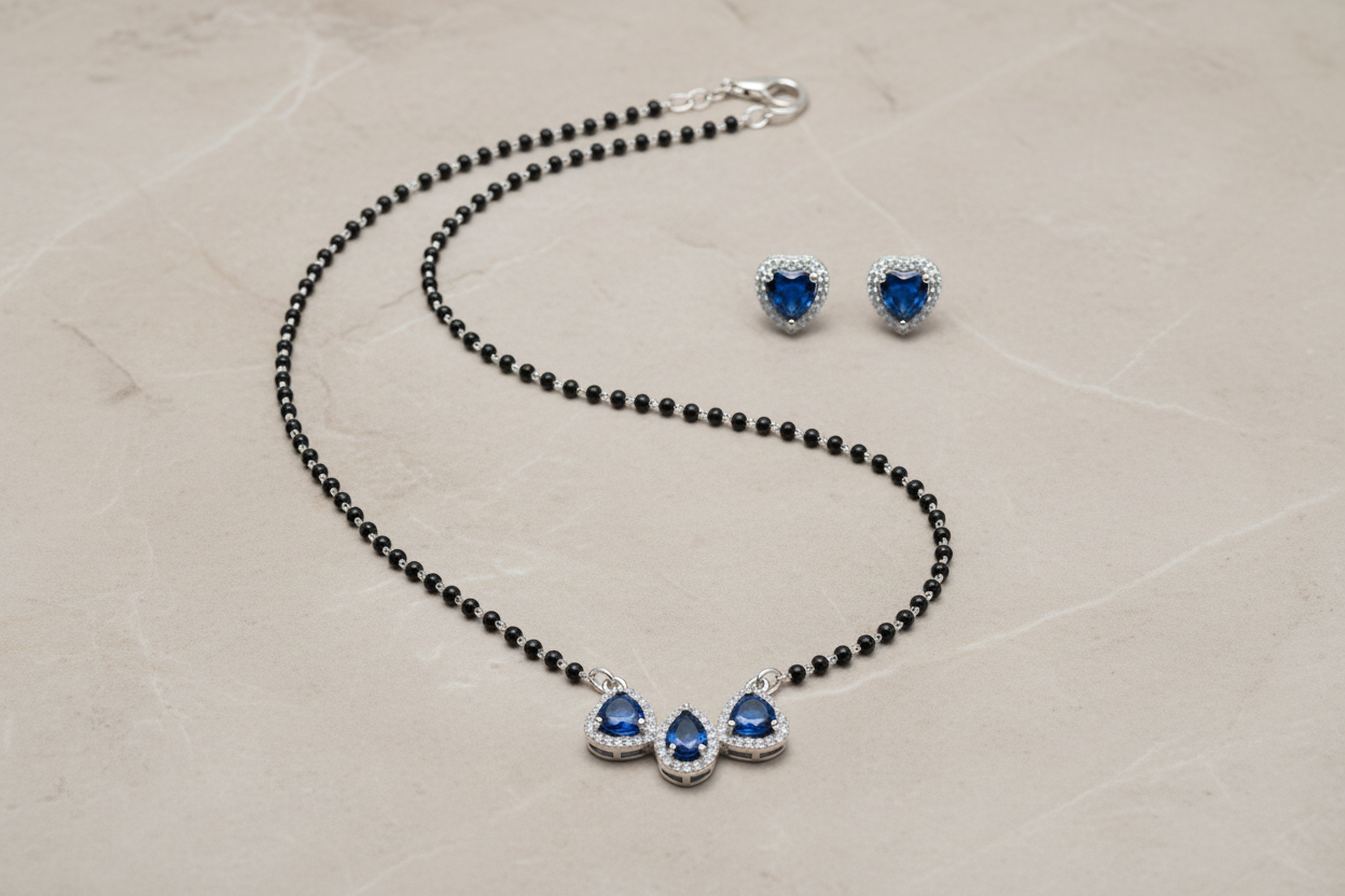925 Silver Necklace Mangalsutra