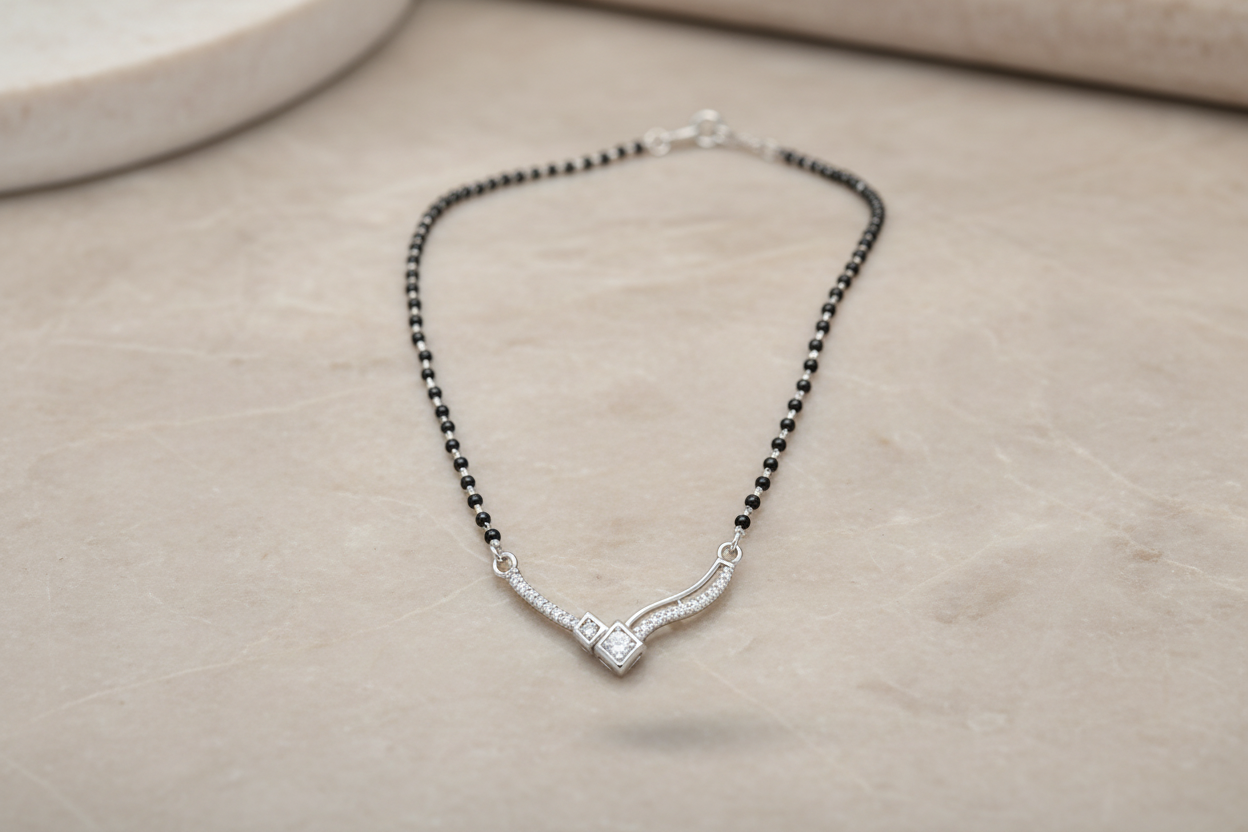 925 Silver Necklace Mangalsutra