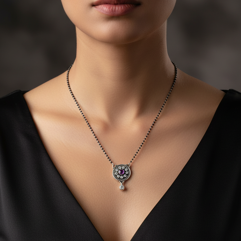 925 Silver Necklace Mangalsutra