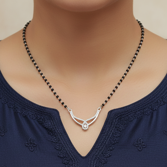 925 Silver Necklace Mangalsutra