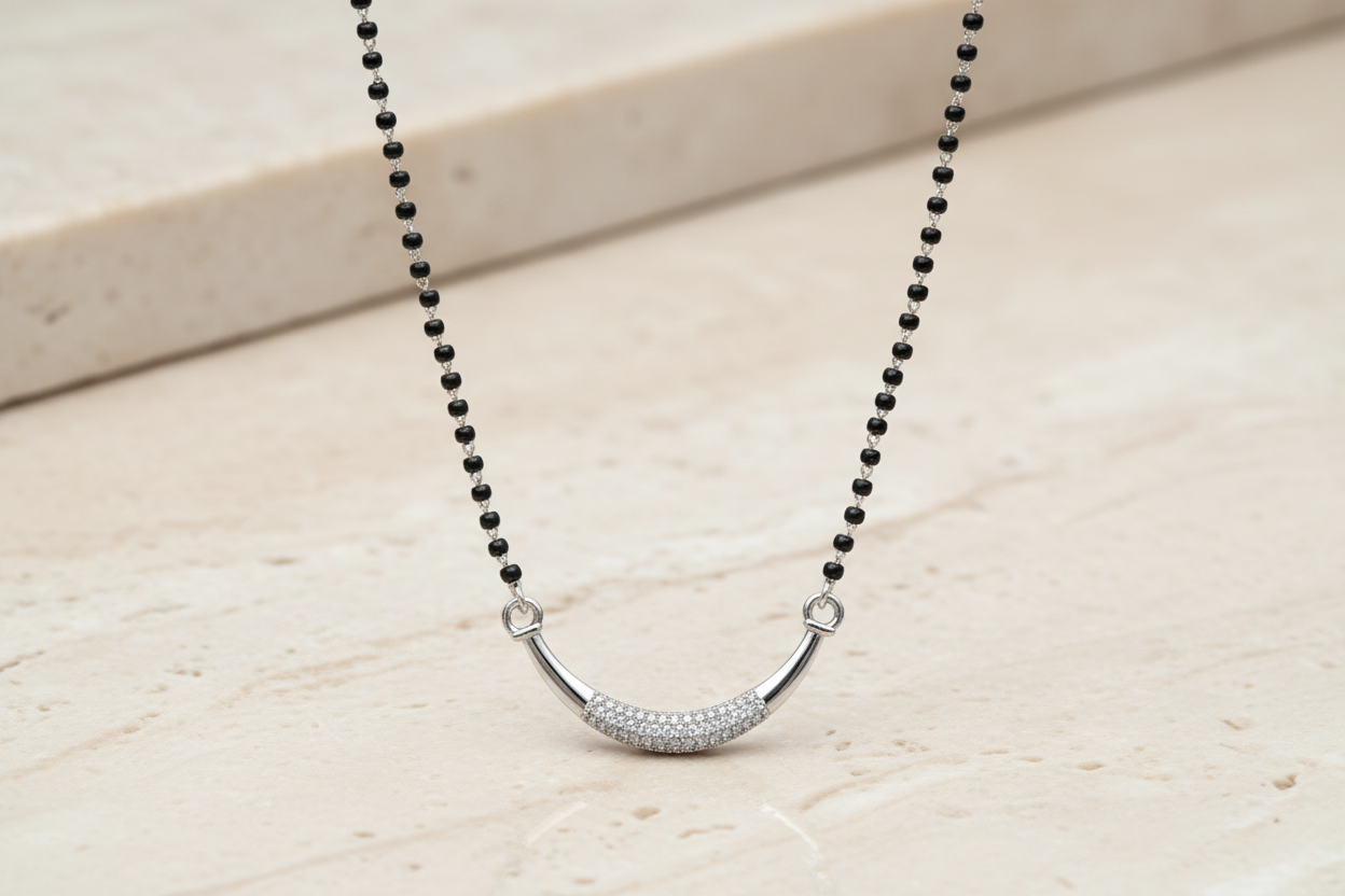 925 Silver Necklace Mangalsutra