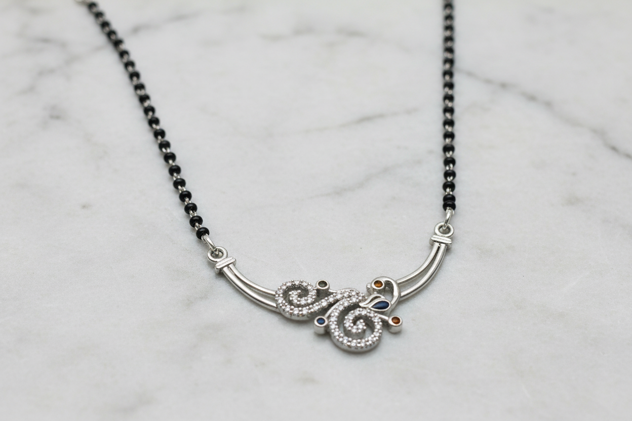 925 Silver Necklace Mangalsutra