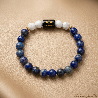 ♎ Libra (तुळ) Zodiac Stone Bracelet