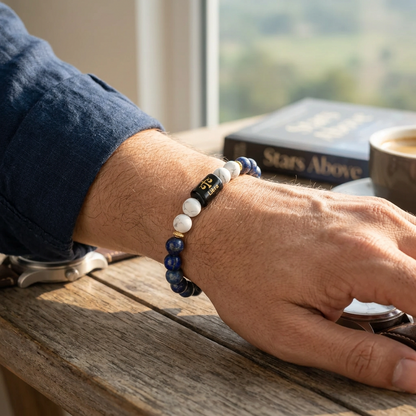 ♎ Libra (तुळ) Zodiac Stone Bracelet