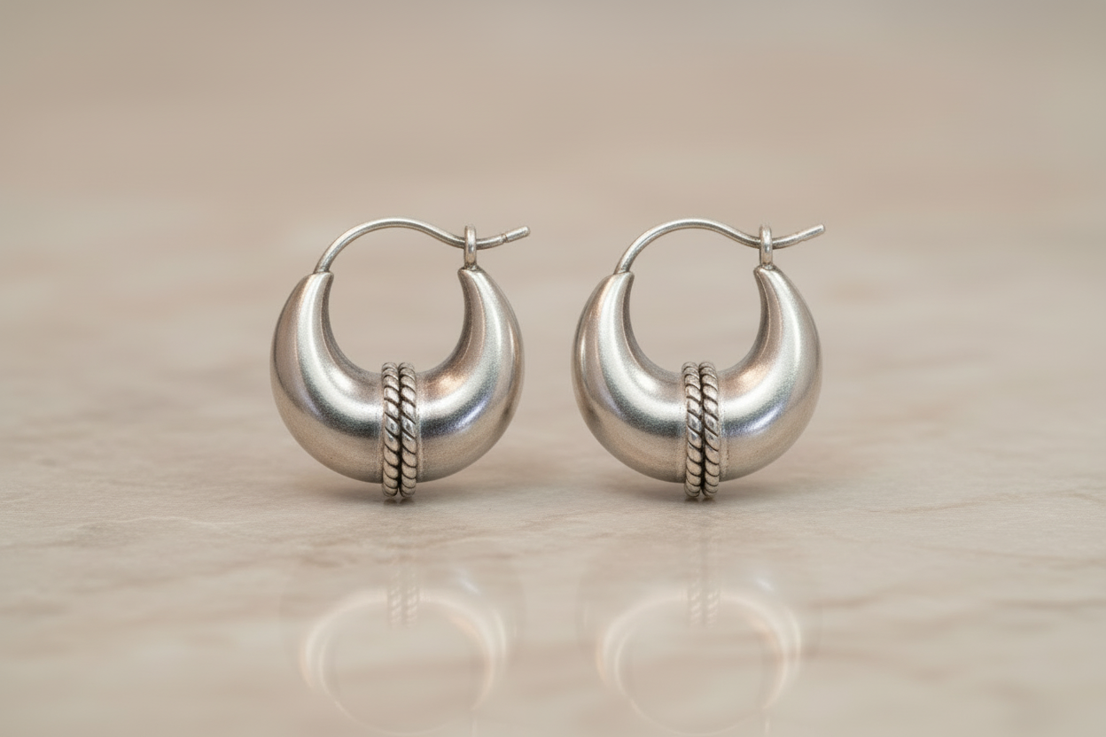 925 Silver Oxidise Bali Type 1