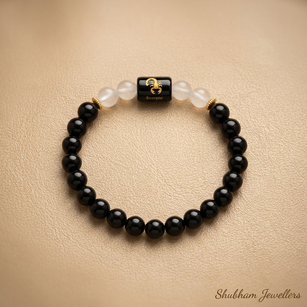 ♏ Scorpio (वृश्चिक) Zodiac Stone Bracelet
