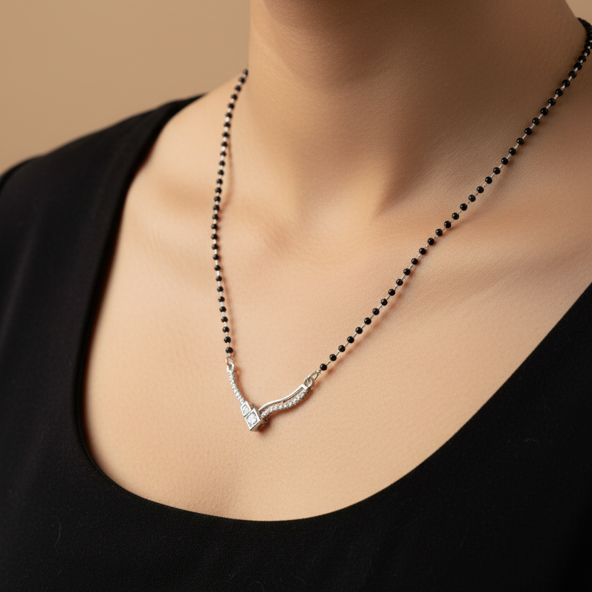 925 Silver Necklace Mangalsutra