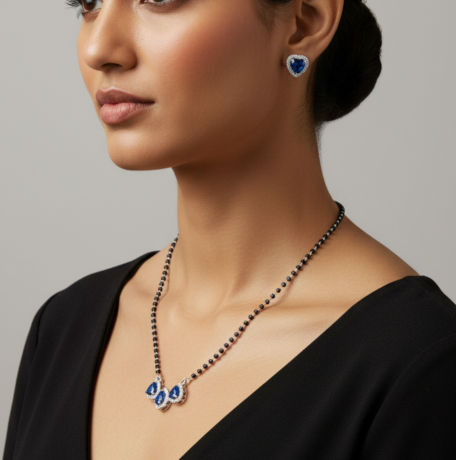925 Silver Necklace Mangalsutra