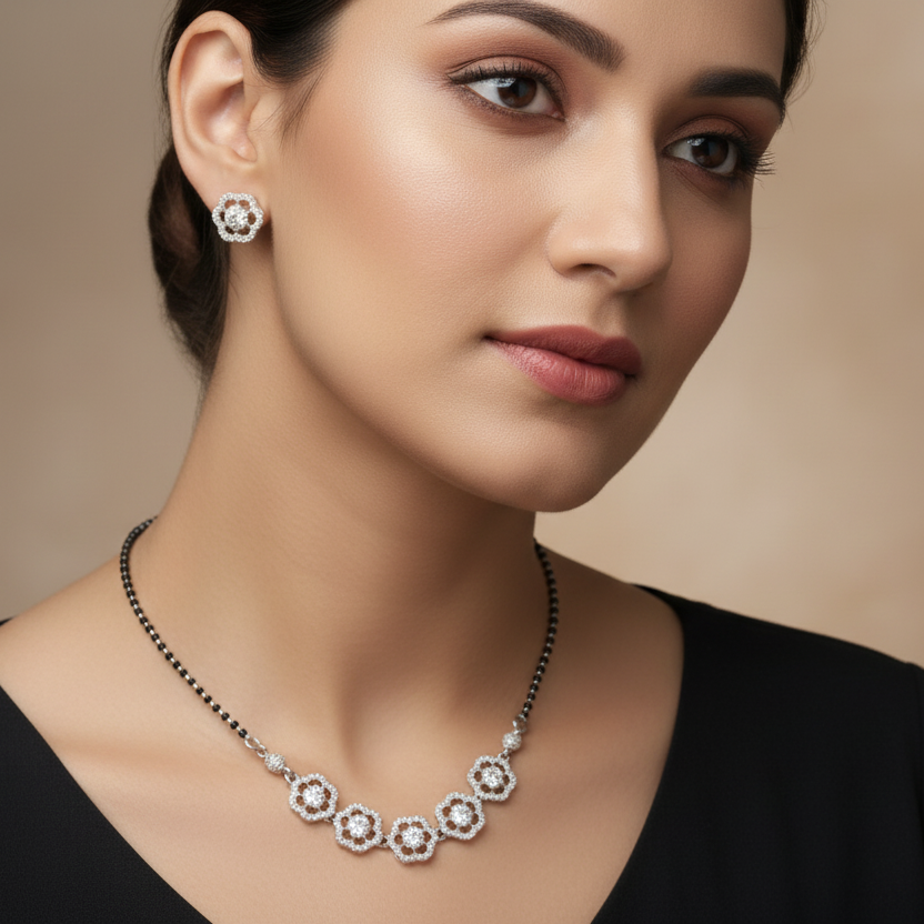 925 Silver Necklace Mangalsutra