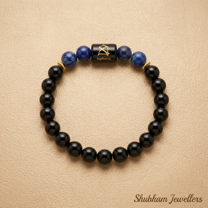 ♐ Sagittarius (धनु) Zodiac Stone Bracelet