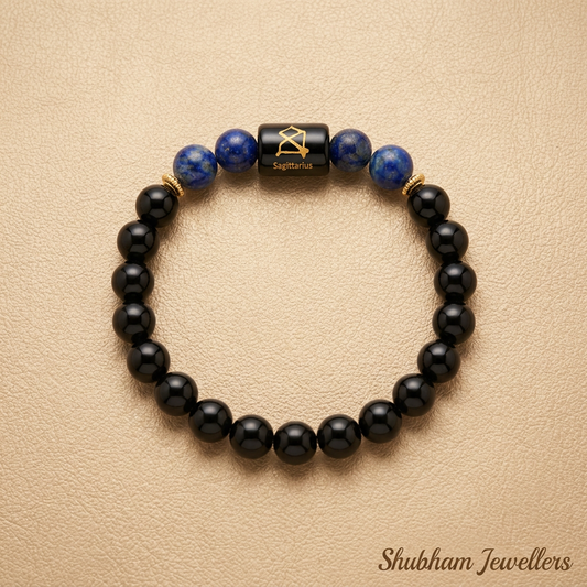 ♐ Sagittarius (धनु) Zodiac Stone Bracelet