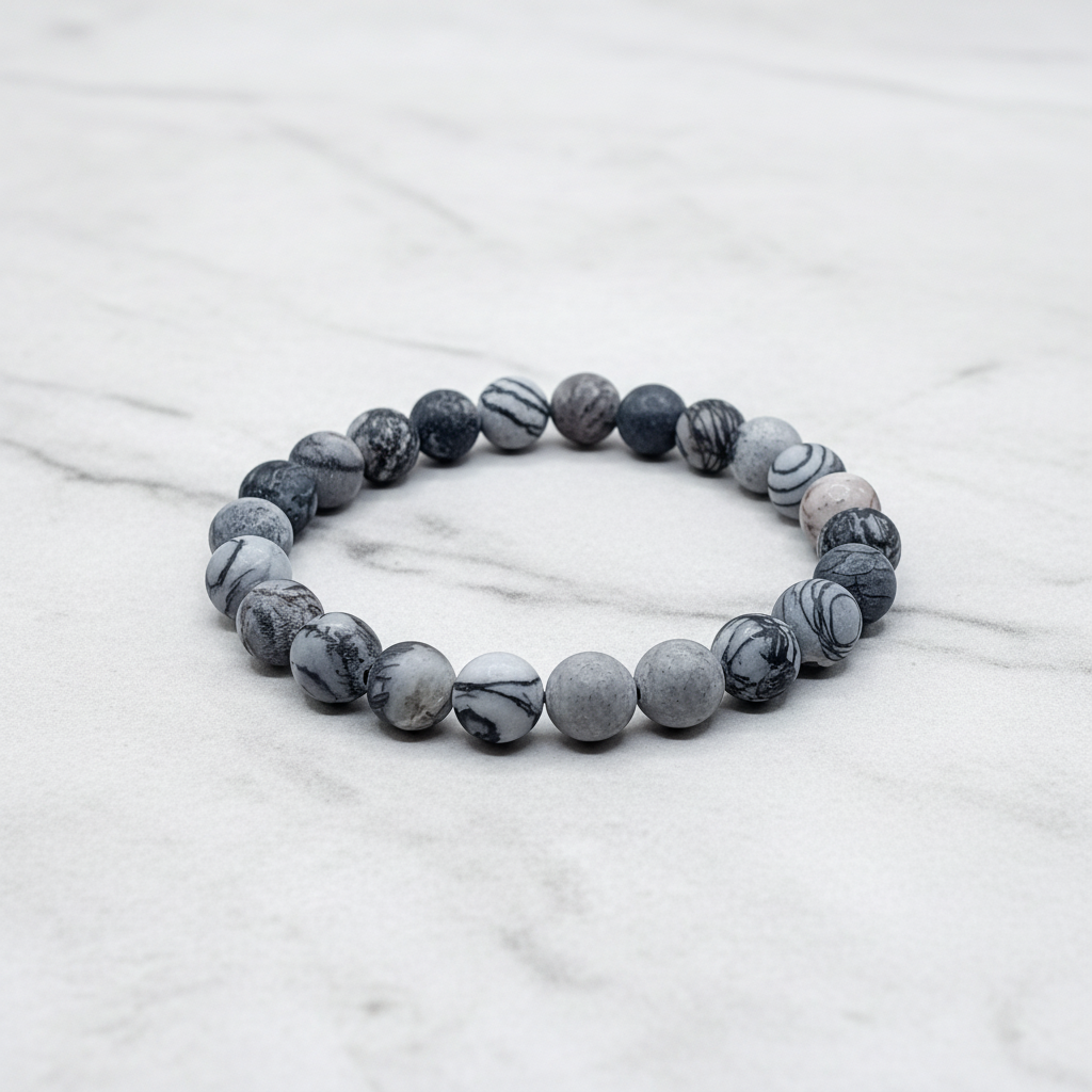 Black Web Jasper bracelet