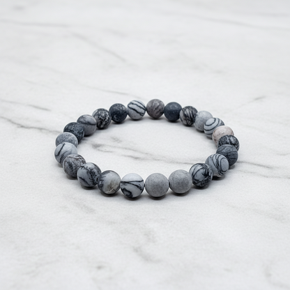 Black Web Jasper bracelet