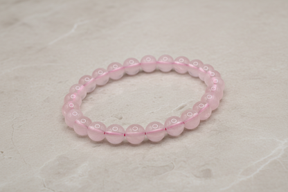 Rose Quartz crystal bracelet