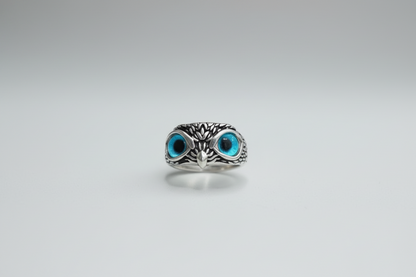 925 Silver Owl ring