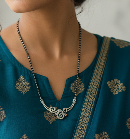 925 Silver Necklace Mangalsutra
